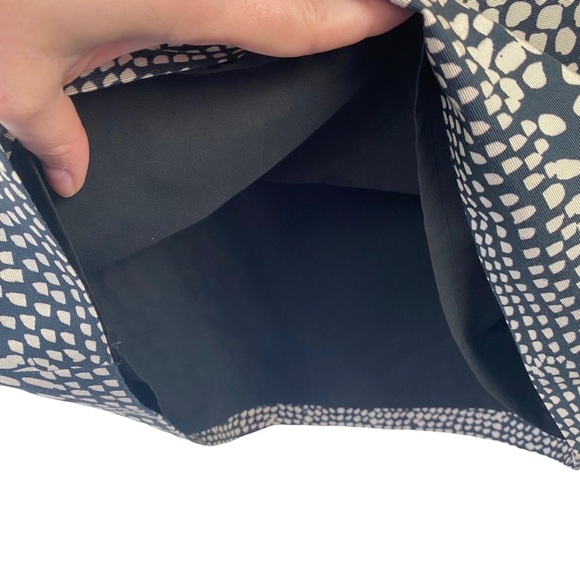 Hunter Bell Blue Geometric Dot Structured Mini Shift Dress Size 0 - Picture 6 of 9